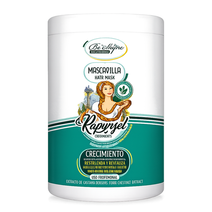 Be’Shyne® - Mascarilla Rapunzel con Biotina para Crecimiento Intensivo 1L