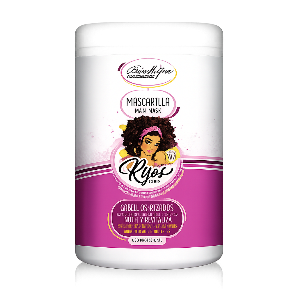 Be´Shyne® - Mascarilla para Rizos con Aceite de Coco y Ricino 1L