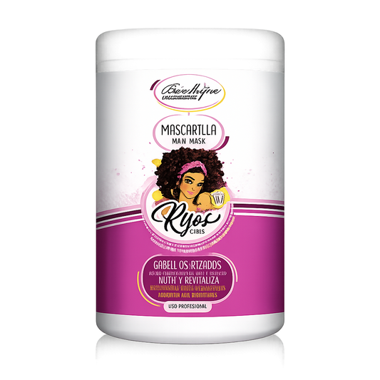 Be´Shyne® - Mascarilla para Rizos con Aceite de Coco y Ricino 1L