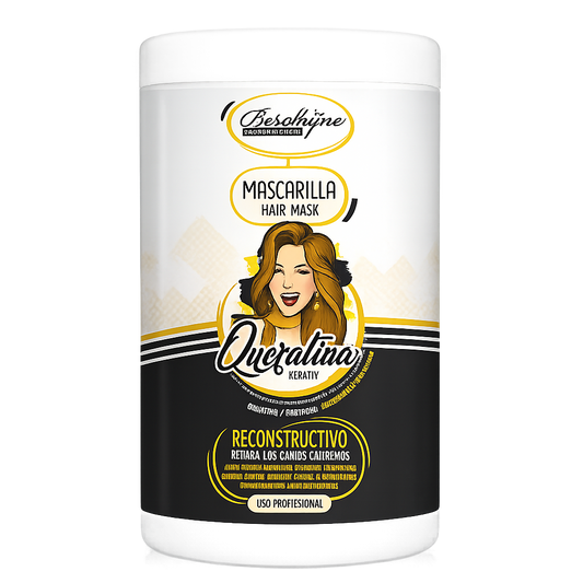 Be´Shyne® - Mascarilla Capilar Reconstructiva de Keratina para Cabello Dañado 1L