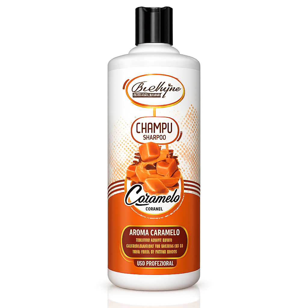 Be´Shyne - Champú Neutro Caramelo pH 5.5 para Todo Tipo de Cabello 1L