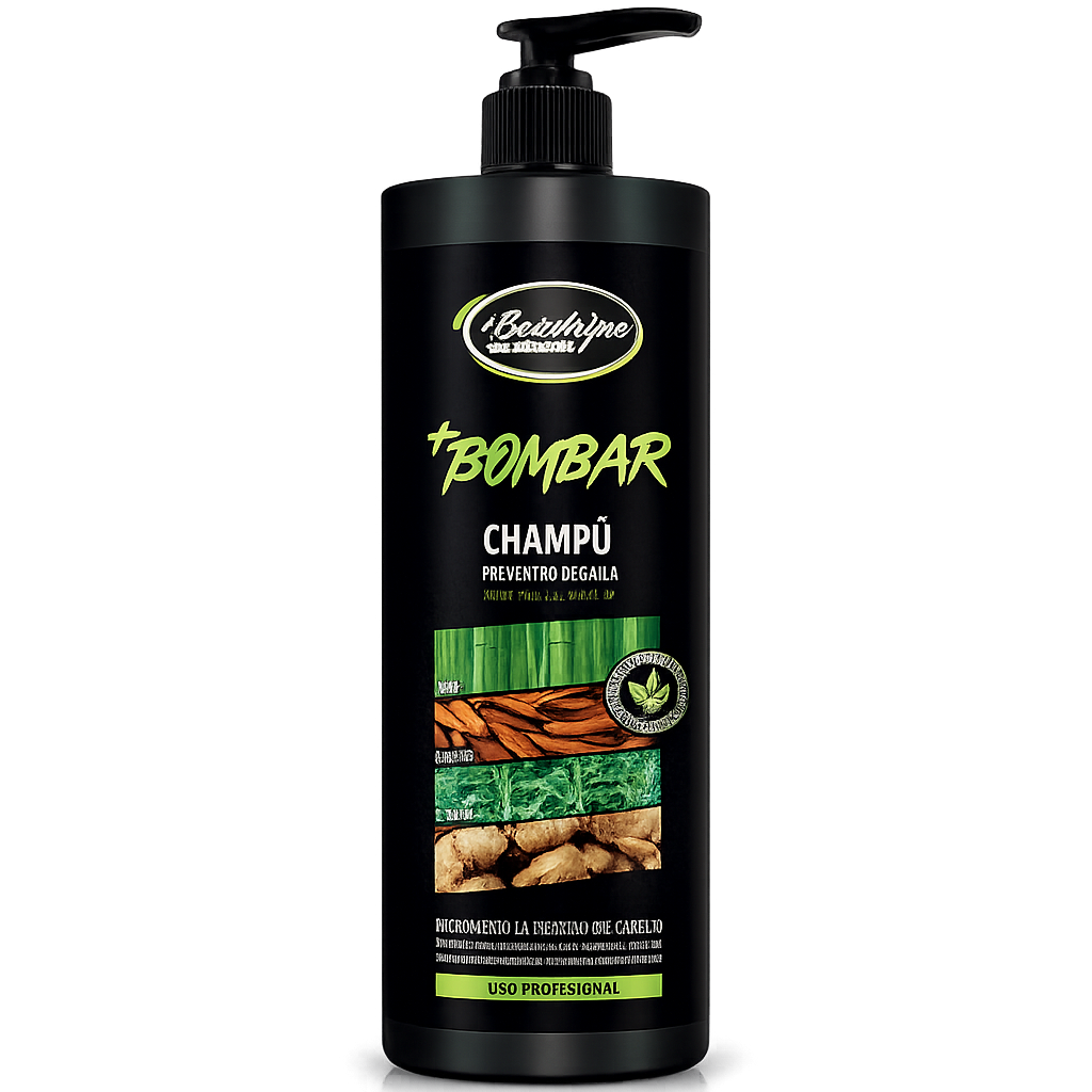 Be´Shyne® – Champú Bombar densificante anticaída para cabellos debilitados 1 L