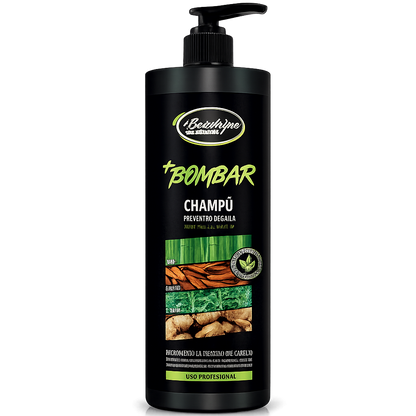 Be´Shyne® – Champú Bombar densificante anticaída para cabellos debilitados 1 L