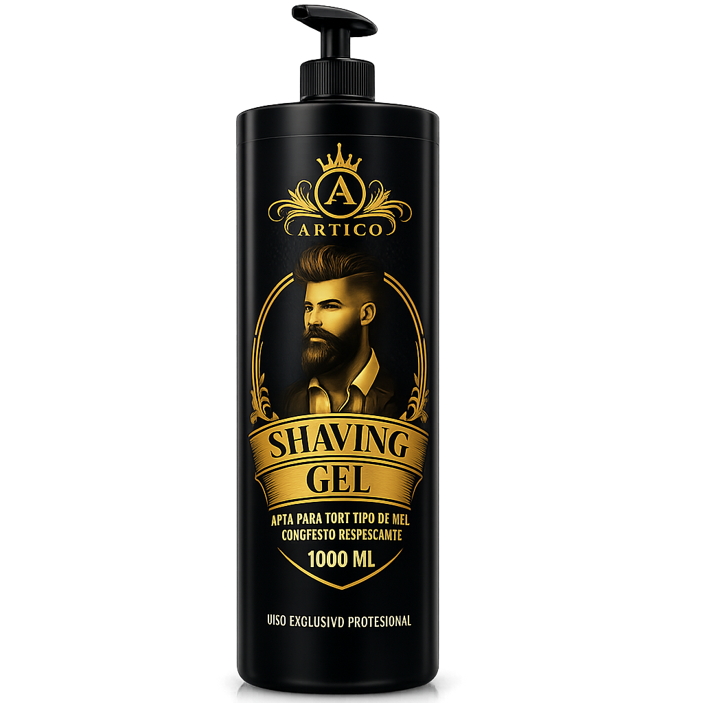 Artico MEN – Gel de Afeitado Profesional Shaver Gel para Barbería (1 L)