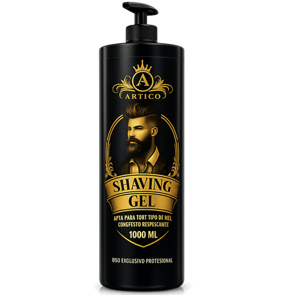 Artico MEN – Gel de Afeitado Profesional Shaver Gel para Barbería (1 L)