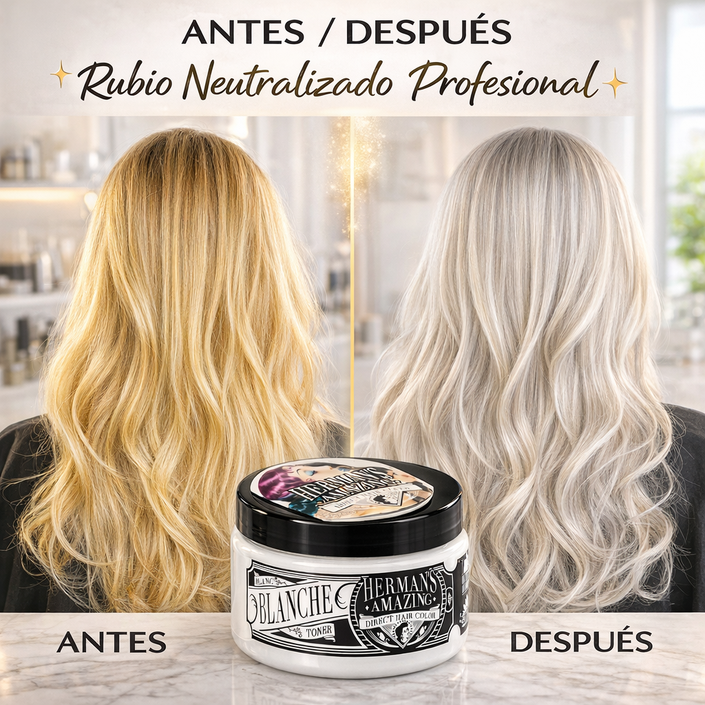 Herman’s Amazing – Mascarilla Color con efecto toner para rubios y platino 125ml
