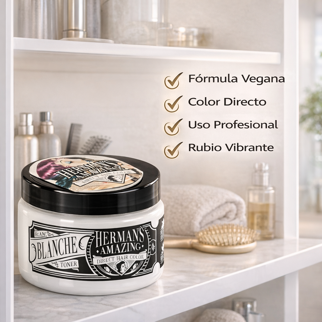 Herman’s Amazing – Mascarilla Color con efecto toner para rubios y platino 125ml