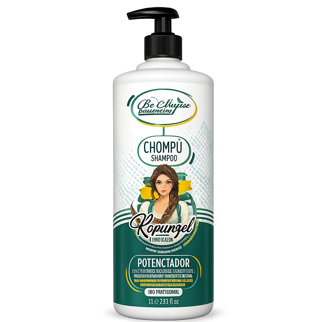 Be´Shyne® – Rapunzel,Champú Fortificante con Biotina y Castaño de Indias para Cabello Frágil 1L