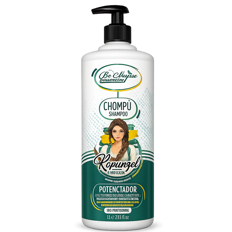 Be´Shyne® – Rapunzel,Champú Fortificante con Biotina y Castaño de Indias para Cabello Frágil 1L