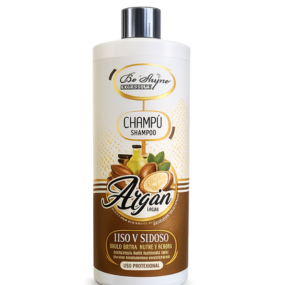 Be´Shyne® – Champú de Argán Nutritivo Reparador para Cabello Seco y Dañado 1L