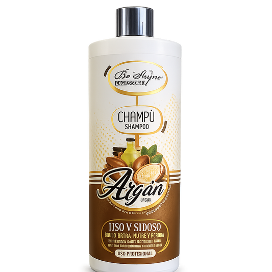 Be´Shyne® – Champú de Argán Nutritivo Reparador para Cabello Seco y Dañado 1L