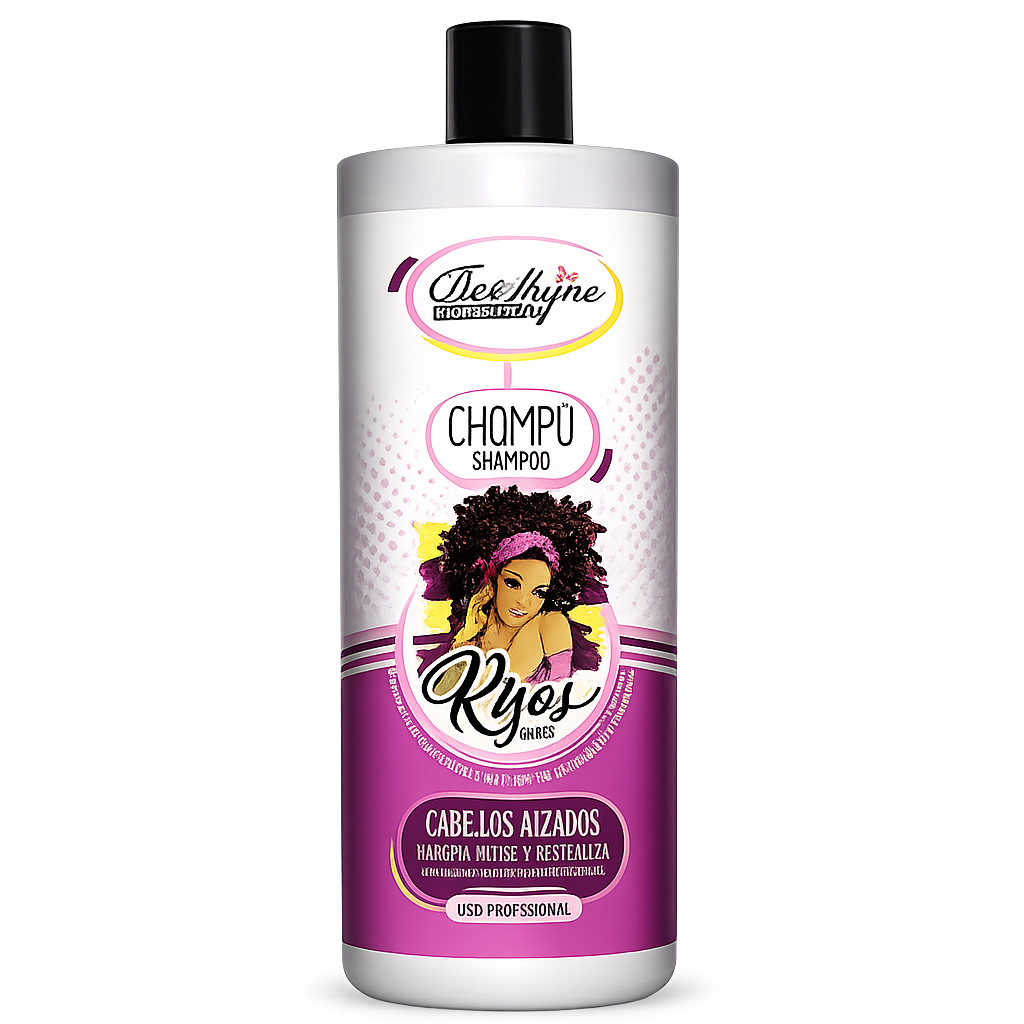 Be Shyne Professional – Champú para Rizos con Queratina y Pro Vitamina B5 (1000 ml)