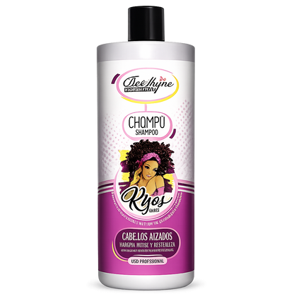 Be Shyne Professional – Champú para Rizos con Queratina y Pro Vitamina B5 (1000 ml)