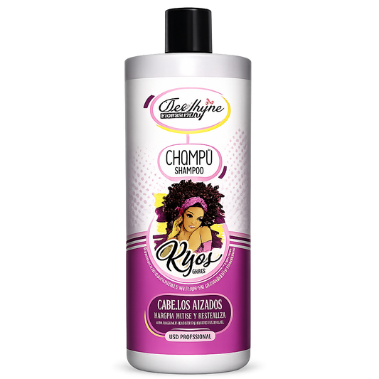 Be Shyne Professional – Champú para Rizos con Queratina y Pro Vitamina B5 (1000 ml)