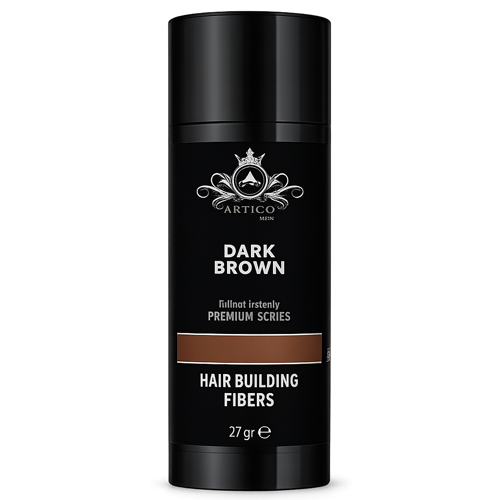 Ártico Men – Fibra Capilar en Polvo Color Marrón para Dar Densidad y Cubrir Zonas con Escasez (27 g)