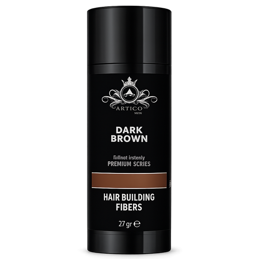 Ártico Men – Fibra Capilar en Polvo Color Marrón para Dar Densidad y Cubrir Zonas con Escasez (27 g)