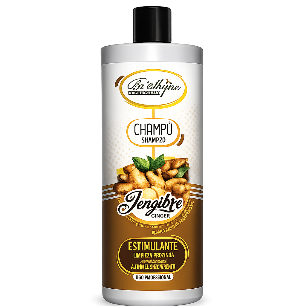Be Shyne Professional – Champú estimulante con jengibre para crecimiento y fortalecimiento 1000 ml