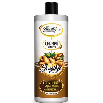 Be Shyne Professional – Champú estimulante con jengibre para crecimiento y fortalecimiento 1000 ml