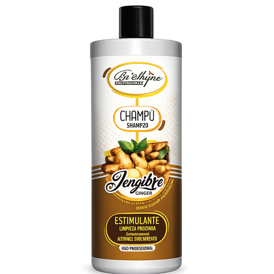 Be Shyne Professional – Champú estimulante con jengibre para crecimiento y fortalecimiento 1000 ml