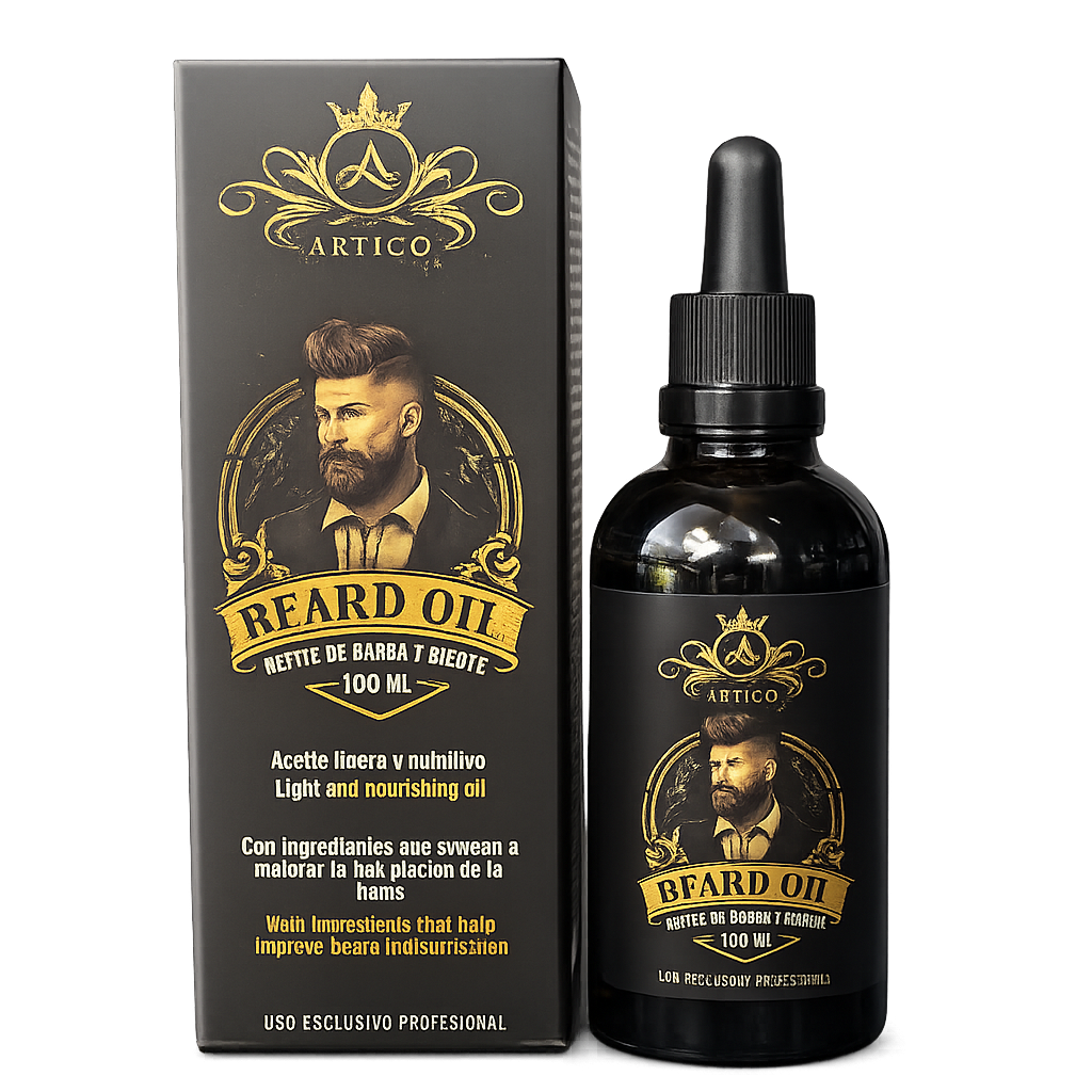 Artico MEN – Aceite Hidratante para Barba con Ricino, Coco y Jojoba (30 ml)
