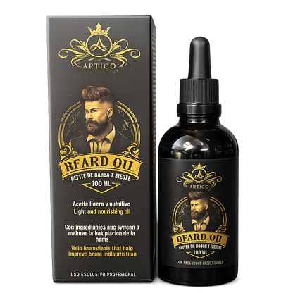 Artico MEN – Aceite Hidratante para Barba con Ricino, Coco y Jojoba (30 ml)