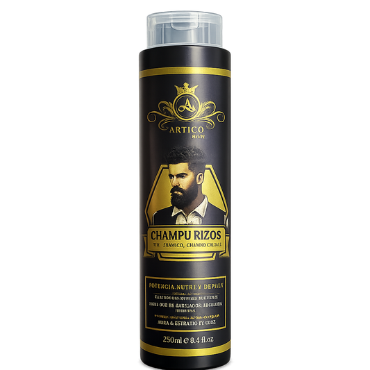 Artico MEN – Champú Rizos sin Sulfatos con Pantenol y Keratina para Barbería (500 g)