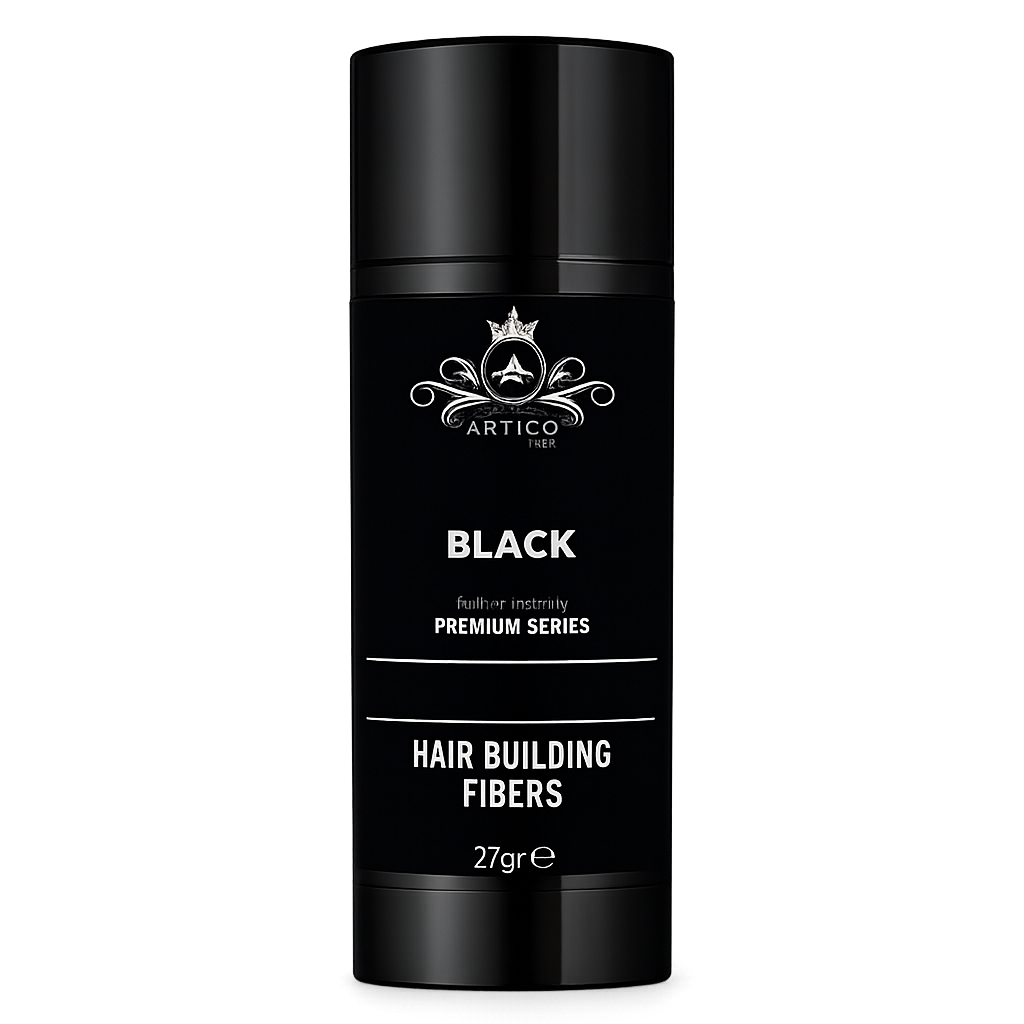Ártico Men – Fibra Capilar en Polvo Color Negro para Dar Densidad y Cubrir Zonas con Escasez (27 g)