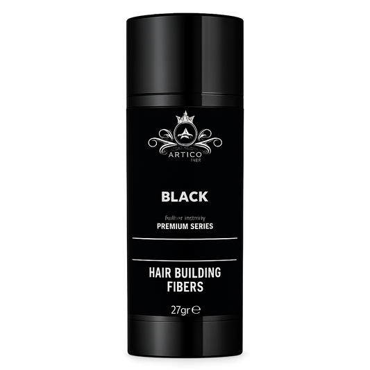 Ártico Men – Fibra Capilar en Polvo Color Negro para Dar Densidad y Cubrir Zonas con Escasez (27 g)