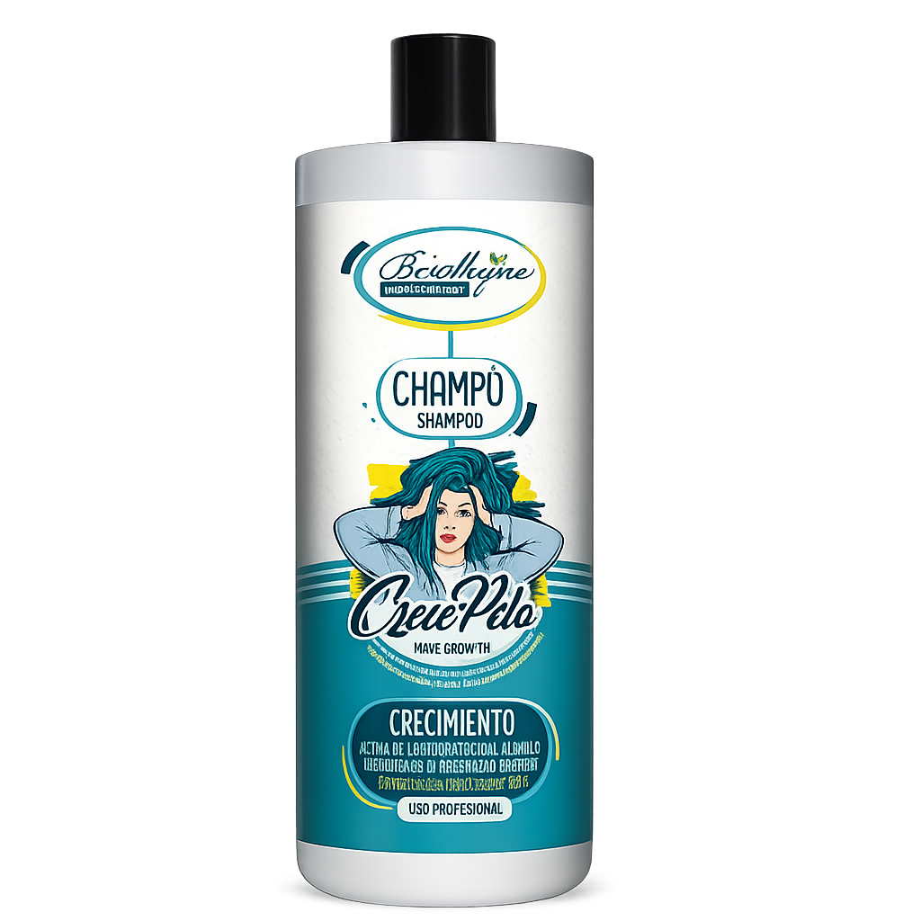 Be Shyne Professional – Champú Crece Pelo con Biotina, Pantenol y Vitaminas para fortalecer (1000ml)