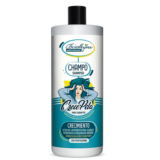 Be Shyne Professional – Champú Crece Pelo con Biotina, Pantenol y Vitaminas para fortalecer (1000ml)
