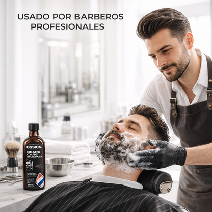 Ossion – Champú para Barba con Aceite de Argán y Almendra Amarga Hidratante Uso Diario 100ml