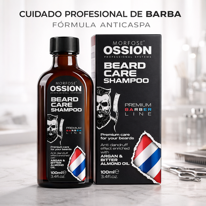 Ossion – Champú para Barba con Aceite de Argán y Almendra Amarga Hidratante Uso Diario 100ml