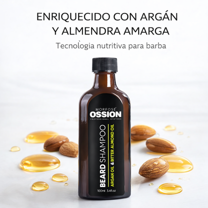 Ossion – Champú para Barba con Aceite de Argán y Almendras Amargas 100ml
