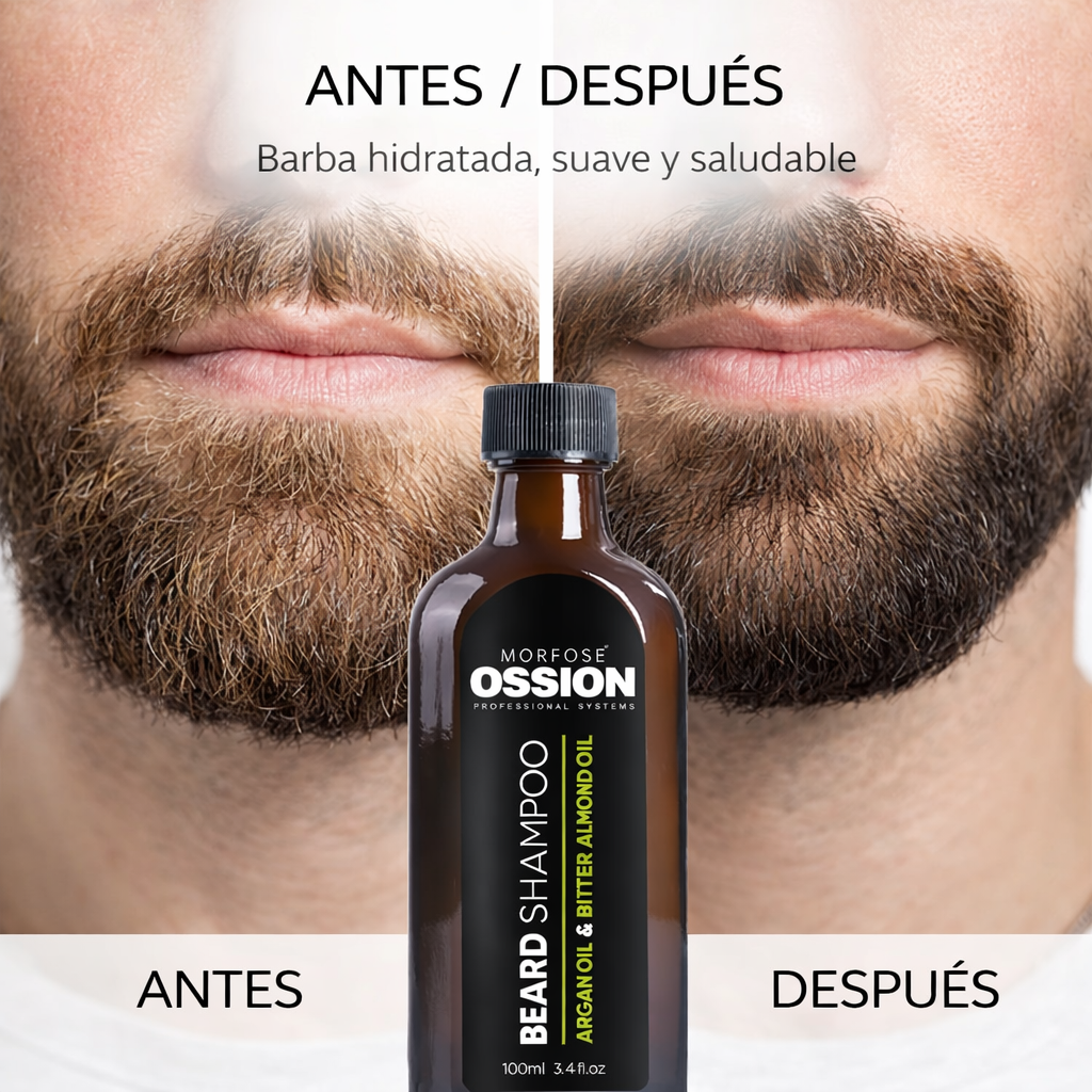 Ossion – Champú para Barba con Aceite de Argán y Almendras Amargas 100ml