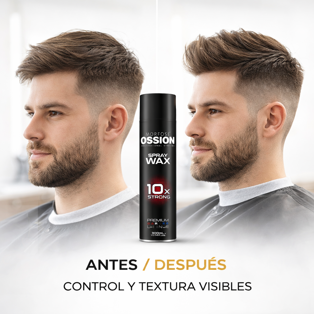 Morfose Ossion – Laca de Fijación 10x Strong Profesional para Peinados Duraderos 300ml