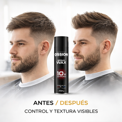 Morfose Ossion – Laca de Fijación 10x Strong Profesional para Peinados Duraderos 300ml