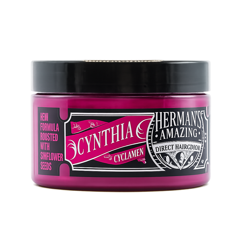 Herman’s Amazing – Mascarilla de color Cynthia Cyclamen para cabello 125ml