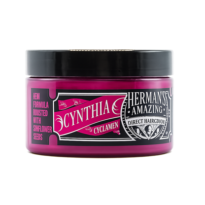 Herman’s Amazing – Mascarilla de color Cynthia Cyclamen para cabello 125ml