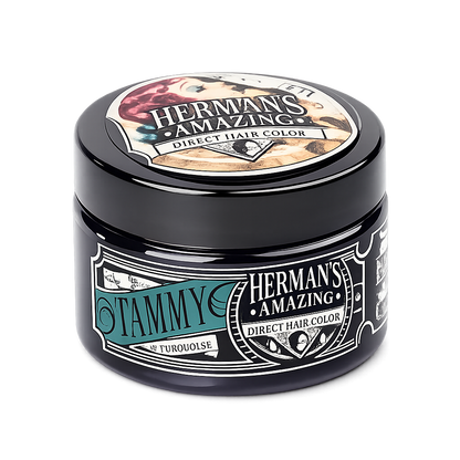 Herman’s Amazing – Mascarilla de color Tammy Turquoise para cabello 125 ml