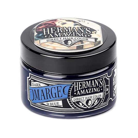 Herman’s Amazing – Mascarilla de color Marge Blue, tono azul temporal 125 ml