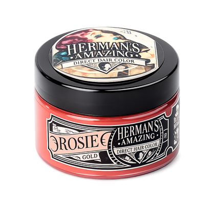 Herman’s Amazing – Mascarilla de color Rosie Gold, tono rosado dorado, 125 ml