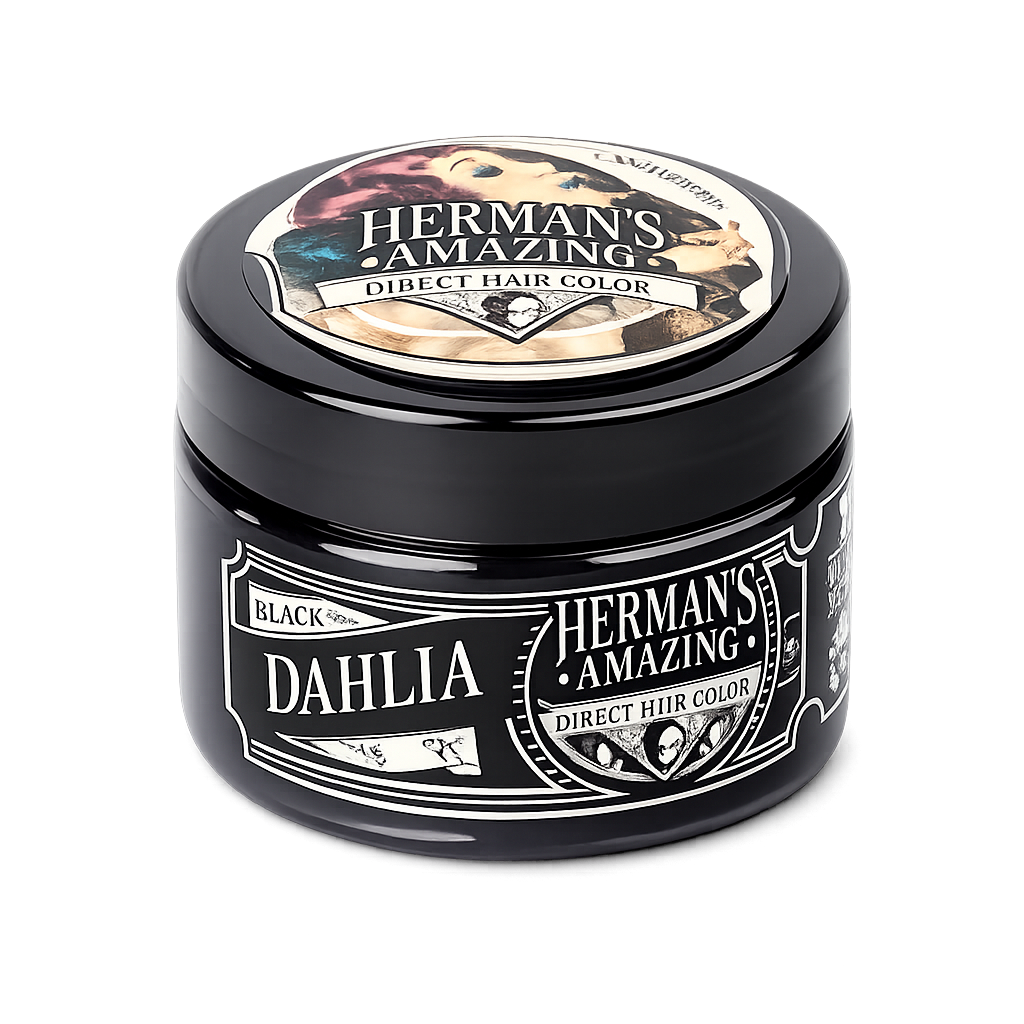 Herman's Amazing – Mascarilla color Black Dahlia, negro intenso 125 ml