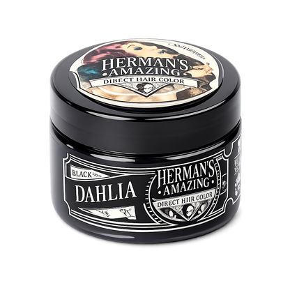 Herman's Amazing – Mascarilla color Black Dahlia, negro intenso 125 ml