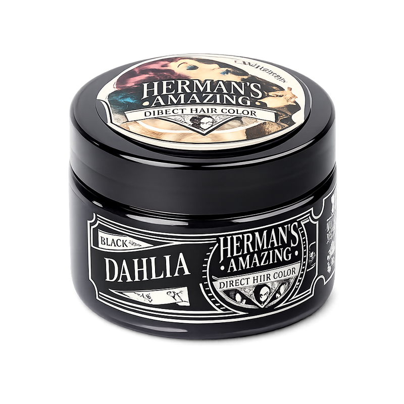 Herman's Amazing – Mascarilla color Black Dahlia, negro intenso 125 ml