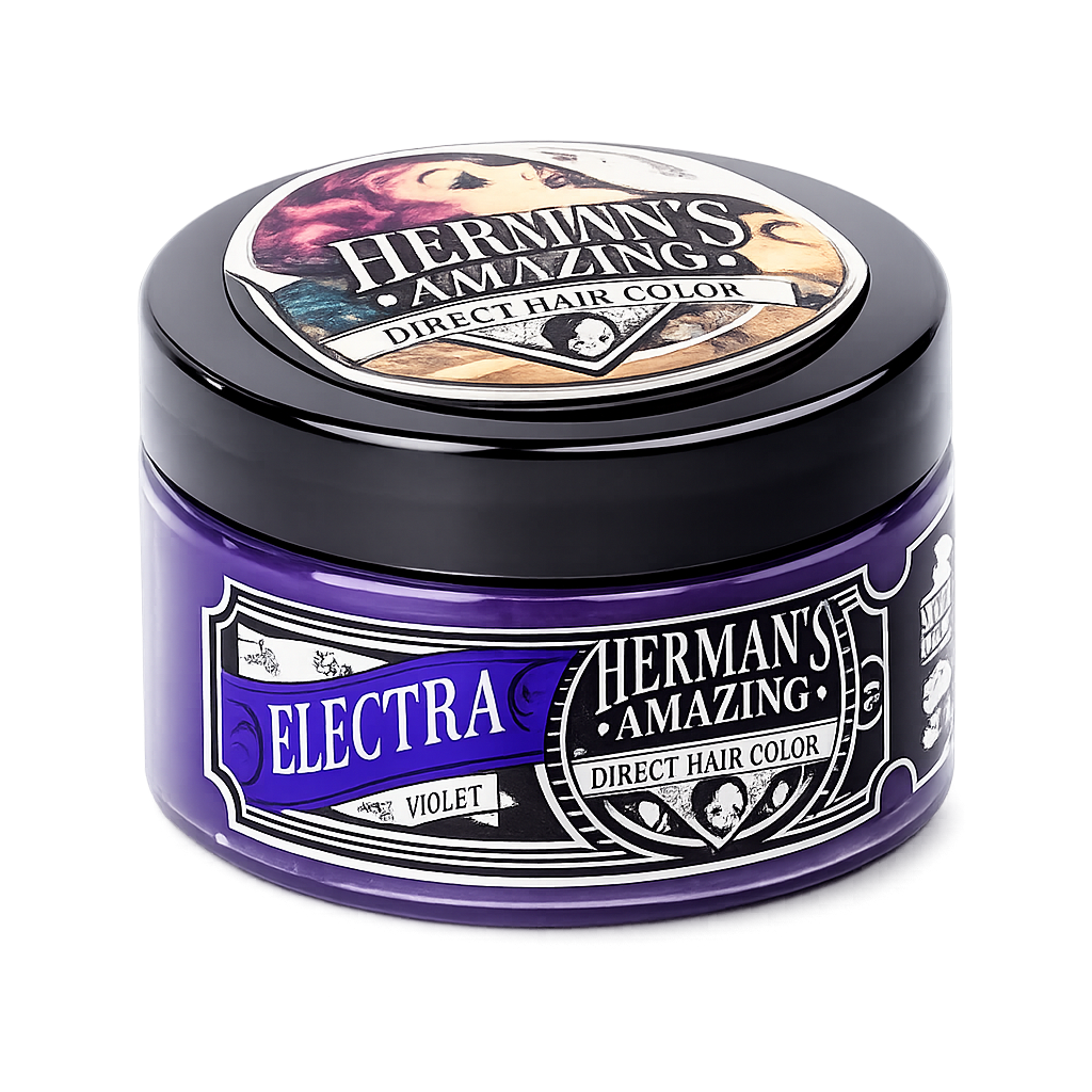 Herman’s Amazing – Mascarilla de color Electra Violet para intensificar tonos fantasía 125 ml