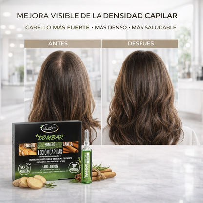 Be´Shyne – Ampollas Bombar Café, fortalece la fibra y favorece el crecimiento | 12 und.