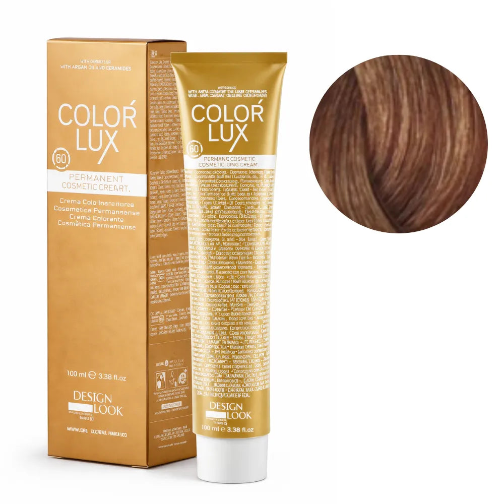 Color Lux Beige – Crema Colorante Permanente con Keratina y Argán para Cobertura de Canas 100ml