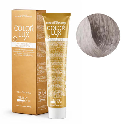 Color Lux Ceniza – Crema Colorante Permanente con Keratina y Argán para Cobertura de Canas 100ml