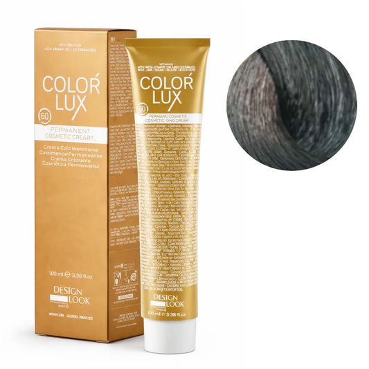 Color Lux Ceniza – Crema Colorante Permanente con Keratina y Argán para Cobertura de Canas 100ml