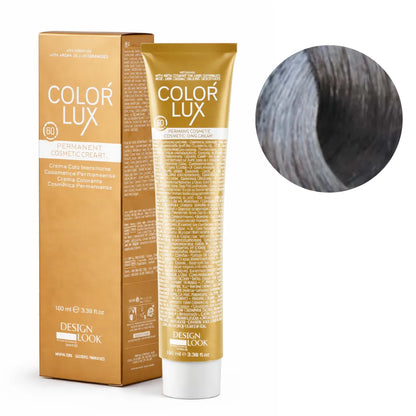 Color Lux Ceniza – Crema Colorante Permanente con Keratina y Argán para Cobertura de Canas 100ml